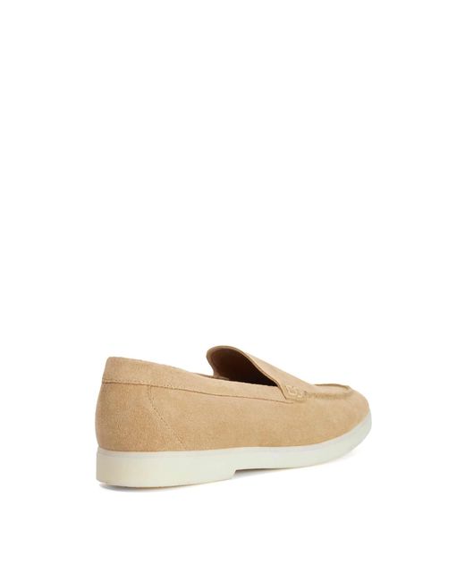 Dune Natural Boltman Suede Casual Loafers for men