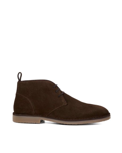 Dune Brown Cashed Casual Chukka Boots for men