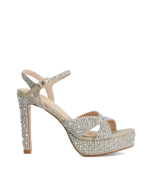 Dune Metallic Mayve Stiletto Heel Sandals