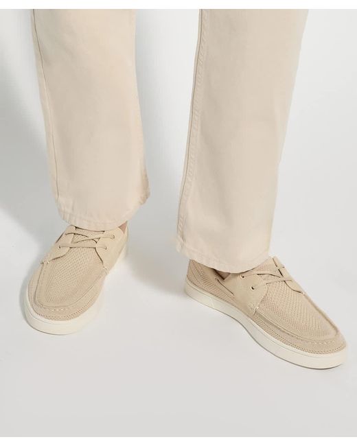Dune Natural Blaizerss Knitted Boat Shoes for men