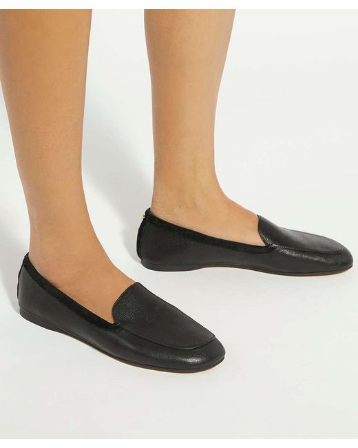 Dune Blue Gosette Leather Loafers