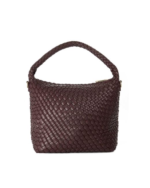 Dune Brown Deliberate M Woven Shoulder Bag