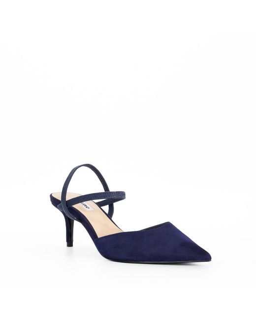 Dune Blue Classical Stiletto Heeled Courts