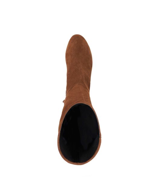 Dune Brown Tayla Stretch Knee-High Boots