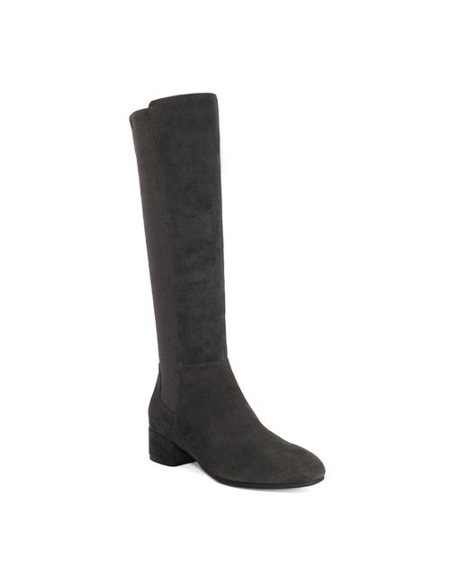 Dune Black Tayla Stretch Knee-High Boots