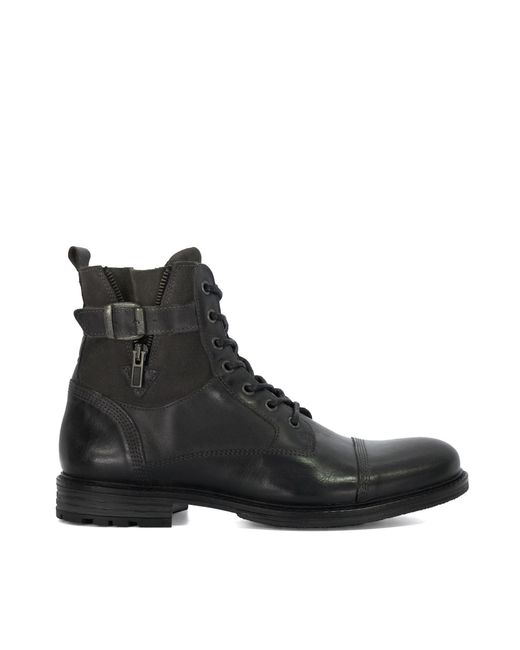 Dune Black Call Casual Buckle Detail Ankle Boots for men