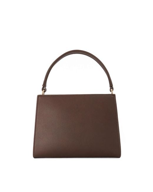 Dune Brown Dinidestined Sculptural Top-Handle Bag