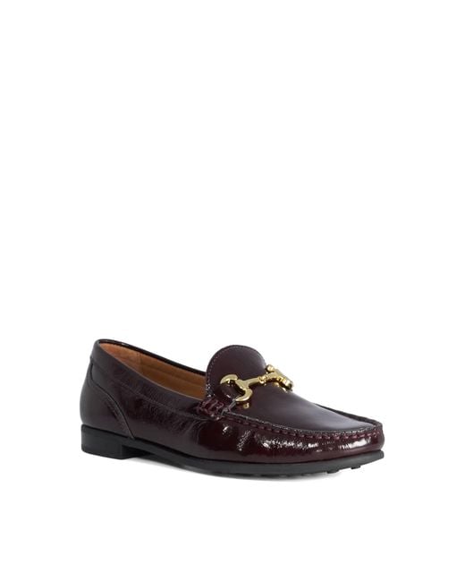 Dune Brown Glena Hardware-Detail Loafers
