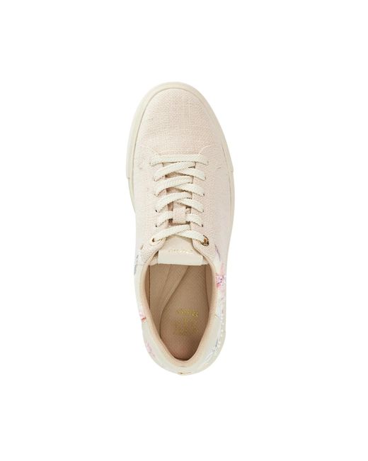 Dune White Evienne Leather Lace-Up Chunky Trainers