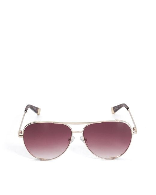 Dune Purple Grace Aviator Sunglasses