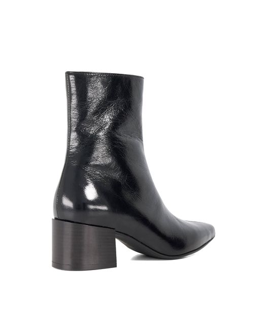 Dune Gray Pami Block Heel Ankle Boots