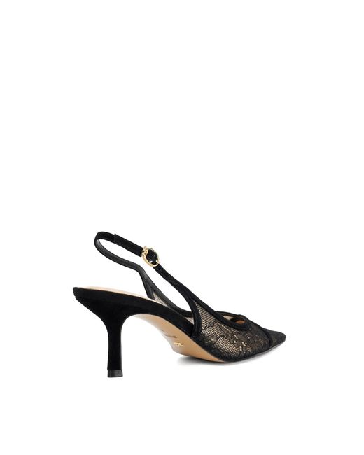 Dune Black Devinity Slingback Court Shoes