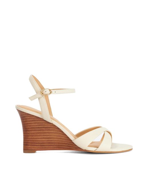Dune Metallic Kalans Wedge Sandals