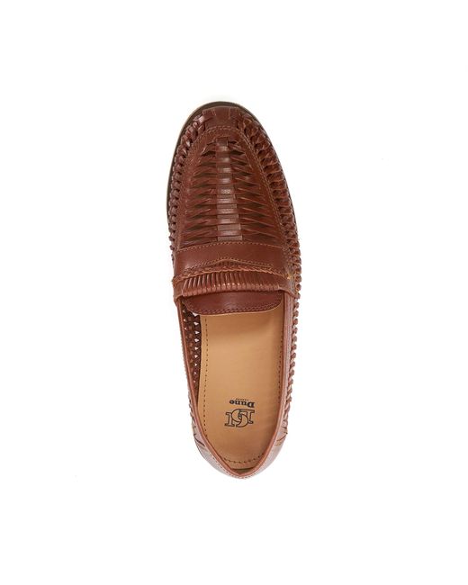 Dune Brown Brickles Casual Woven Loafers for men