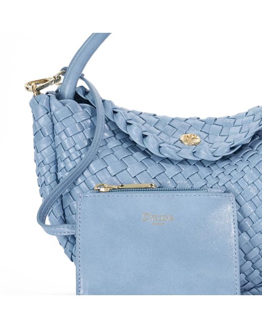 Dune Blue Dinideliberate Mini Woven Grab Bag
