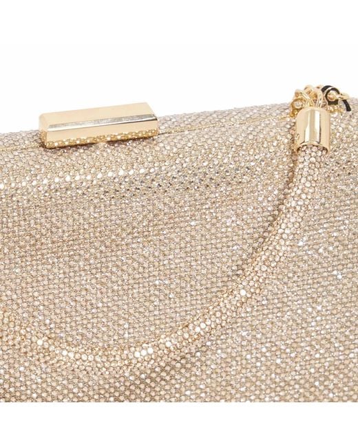 Dune Natural Beaut Diamante Handle Evening Bag