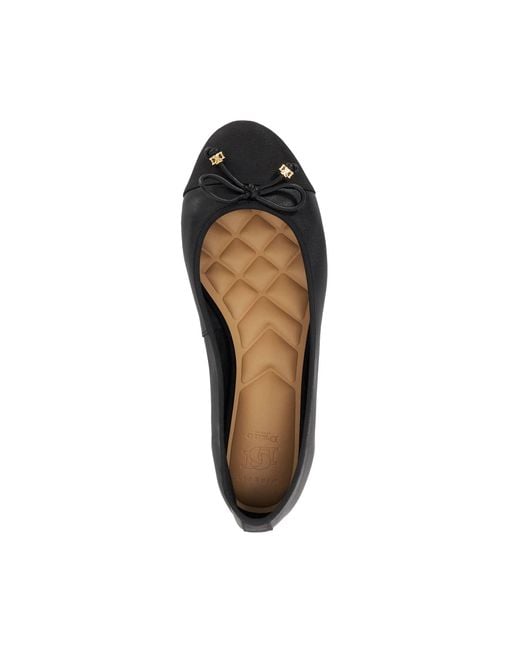Dune Black Wf Hallo Wide Fit Charm-Detail Ballet Shoes