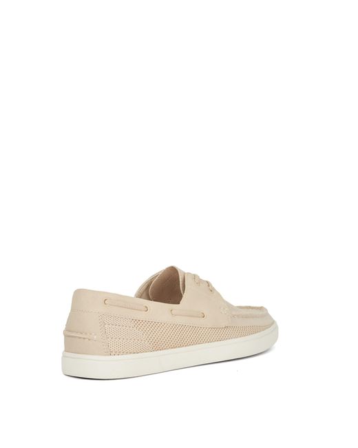 Dune Natural Blaizerss Knitted Boat Shoes for men