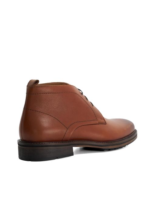 Dune Brown Charleys Chukka Boots for men