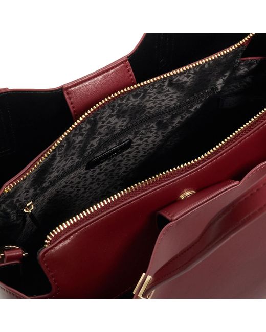 Dune Red Dorry Branded Hardware Tote Bag
