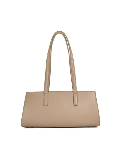 Dune Natural Depend Leather Shoulder Bag