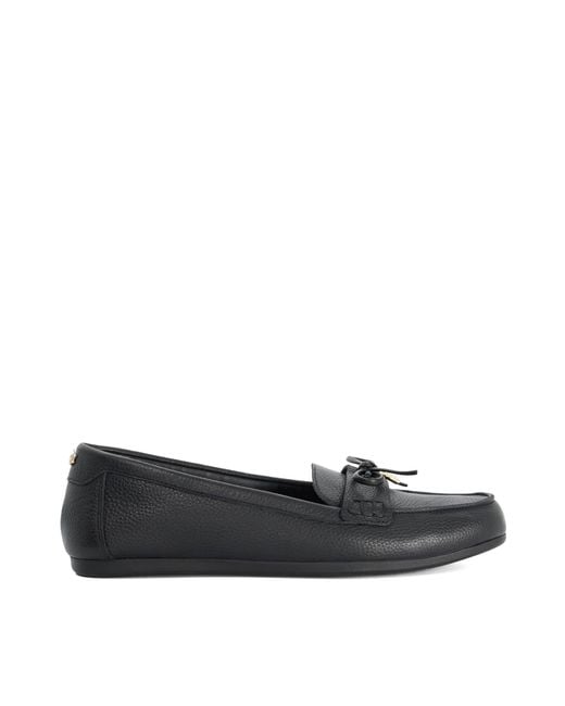 Dune Black Girella Bow-Detail Loafers