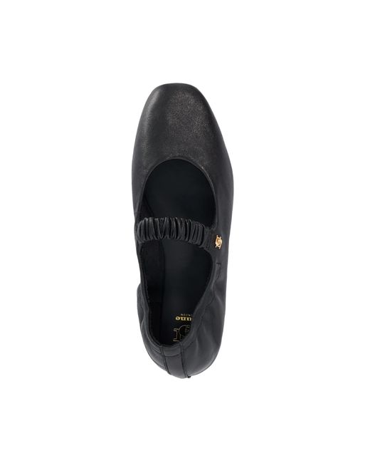 Dune Black Hazy T Ruched Detail Mary Janes