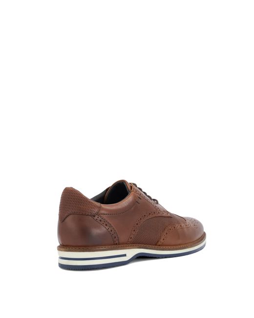 Dune Brown Barkings Lace-Up Hybrid Shoes for men