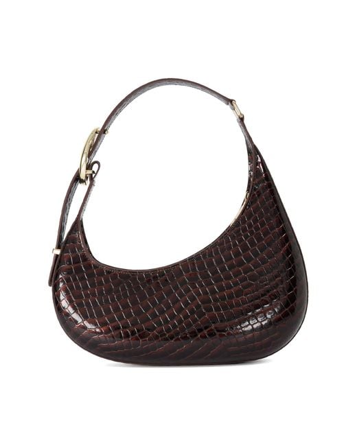 Dune Brown Disarming Buckle-Detail Shoulder Bag