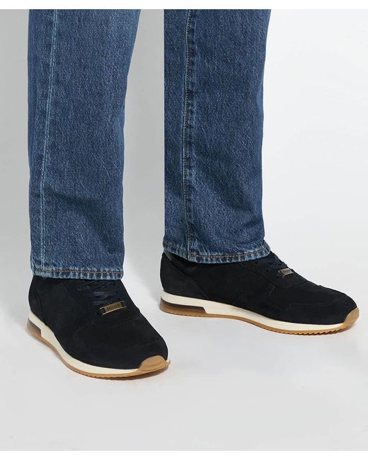 Dune Blue Trilogy Lace-Up Runner Trainers for men