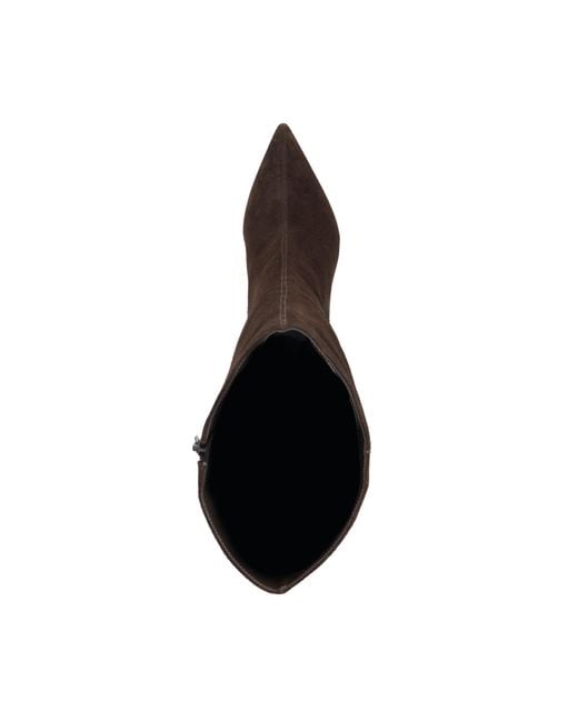 Dune Brown Wf Smoulder Heeled Knee-High Boots