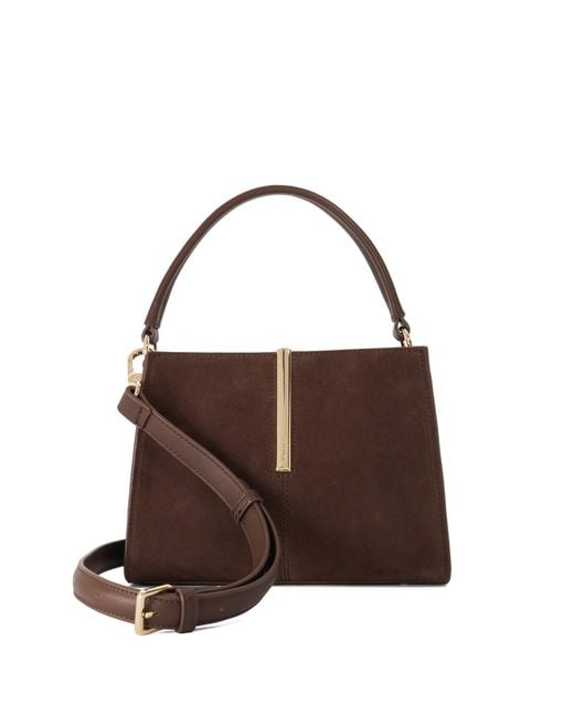 Dune Brown Dinidestined Sculptural Top-Handle Bag