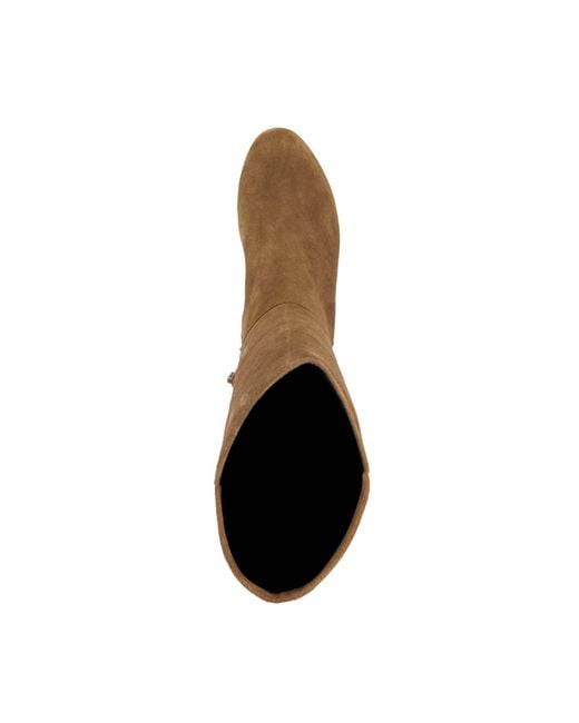 Dune Brown Tayla Stretch Knee-High Boots