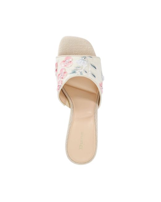 Dune Natural Madira Mid Height Mules