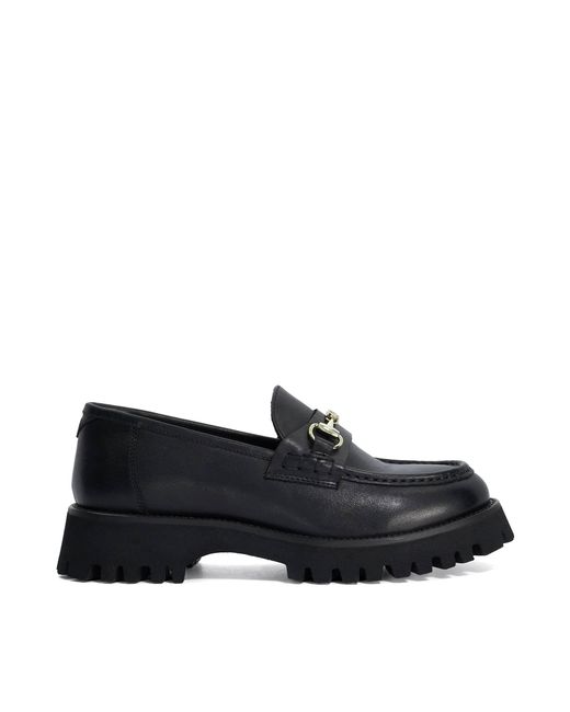 Dune Black Grissinis T Chunky Snaffle Trim Loafers