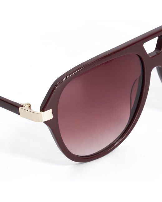 Dune Purple Glamourous Oversized Sunglasses