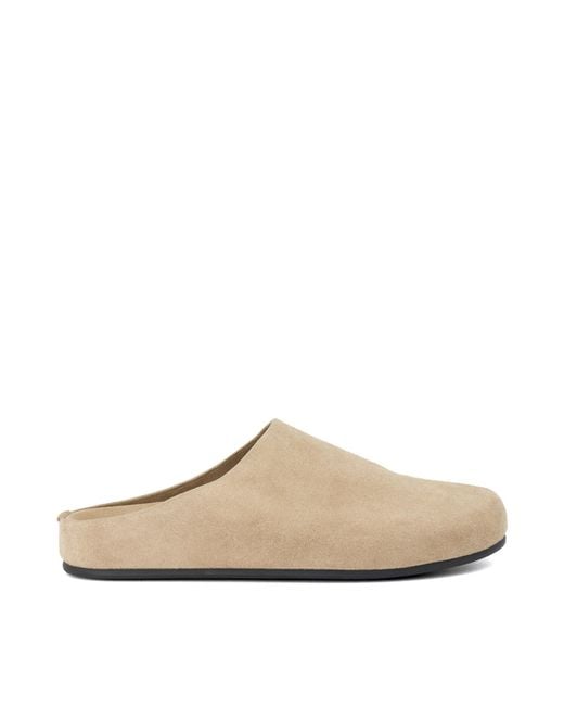 Dune Natural Galinna Suede Slip-On Mules