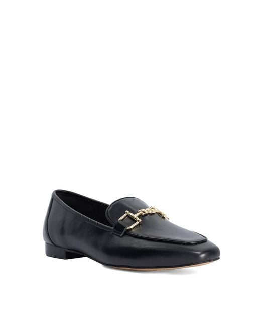 Dune Black Wf Grained Hardware-Detail Loafers