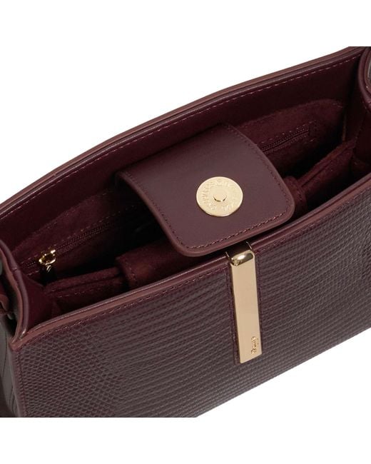 Dune Purple Dinidestined Sculptural Top-Handle Bag