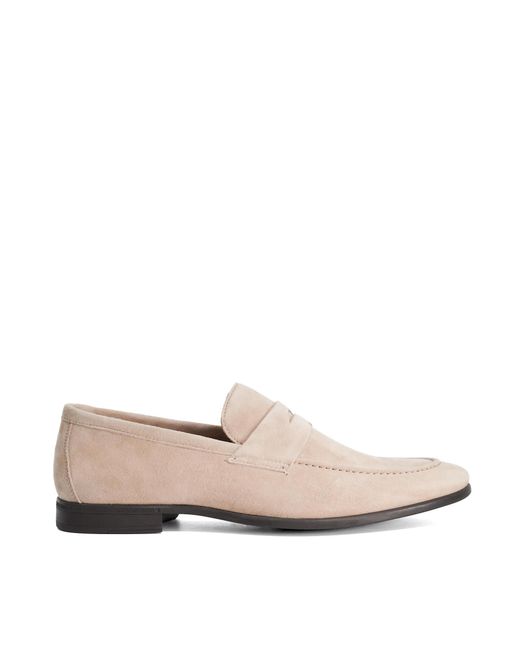 Dune Natural Barclays Suede Loafers for men