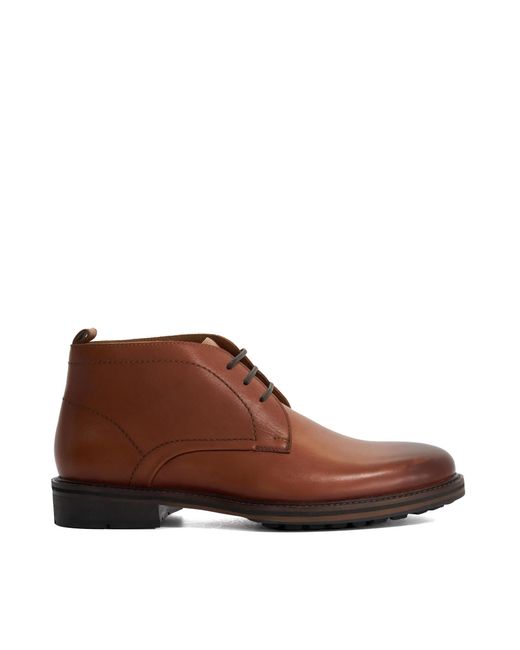 Dune Brown Charleys Chukka Boots for men