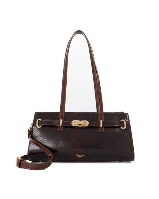Dune Black Depend Leather Shoulder Bag