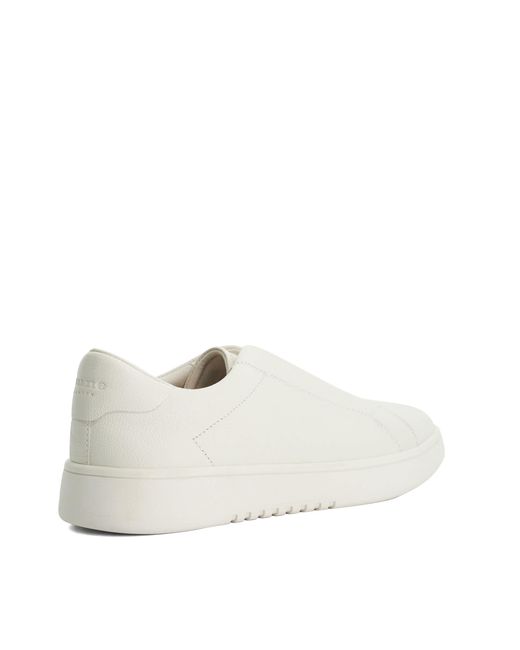 Dune White Troys Troys Lace-Less Cupsole Trainers for men