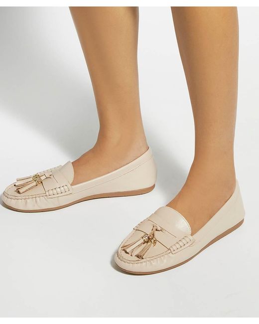 Dune Pink Wf Geen Leather Moccasin Loafers