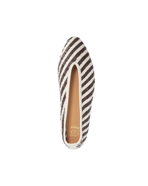 Dune Multicolor Henlee Woven Pointed Ballet Flats