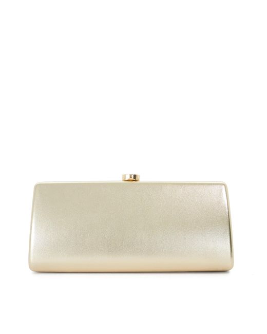 Dune Natural Belinda Textured Cross Body Clutch Bag