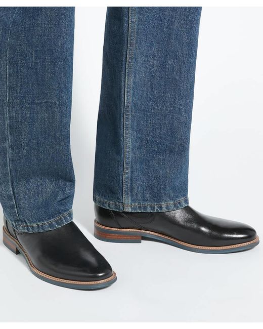 Dune Black Mckinley Formal Leather Chelsea Boots for men