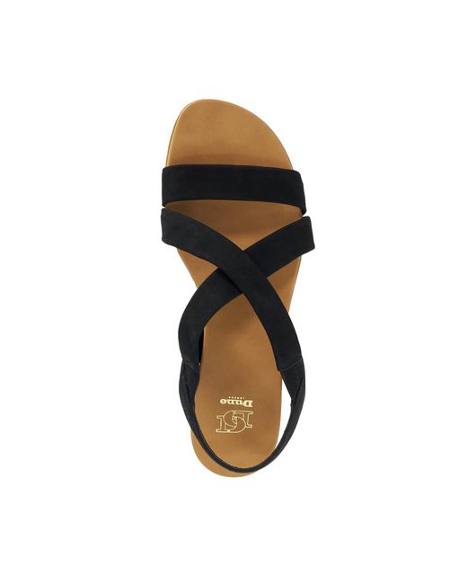 Dune Black Landies Flat Sandals