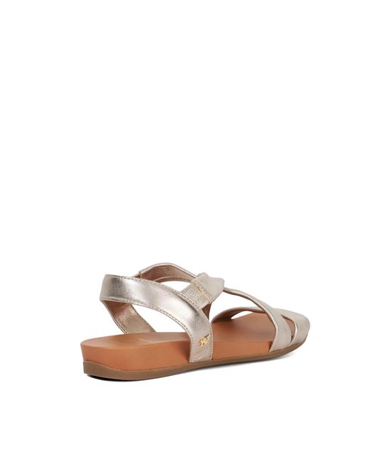Dune Brown Wf Landies Wide Fit Casual Sandals