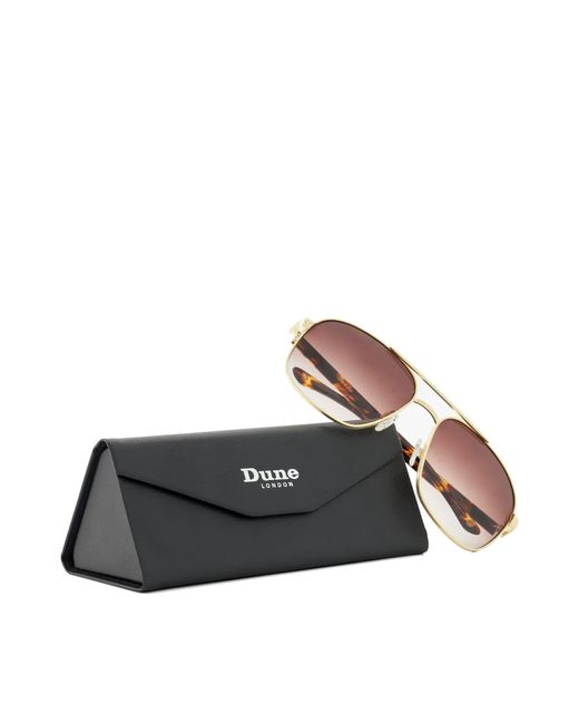 Dune Pink Oakes Rectangular Frame Sunglasses for men